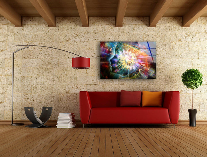 Geometry Soul Abstract Tempered Glass Wall Art - MyPhotoStation