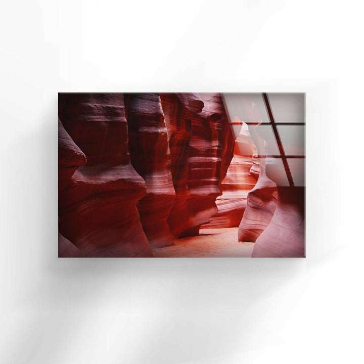 Antelope Canyon Glass Wall Art large glass photo prints, glass wall photos