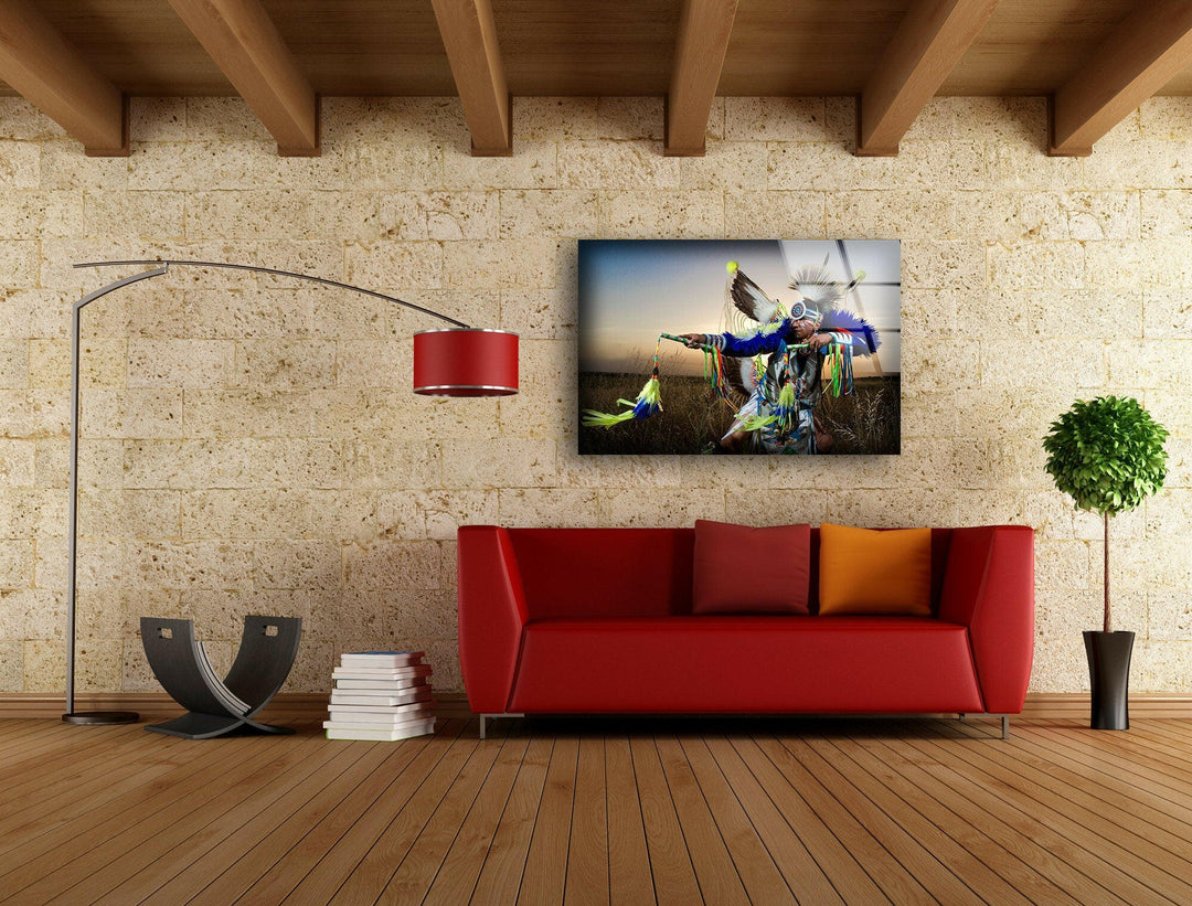 Native American Tempered Glass Wall Art - MyPhotoStation