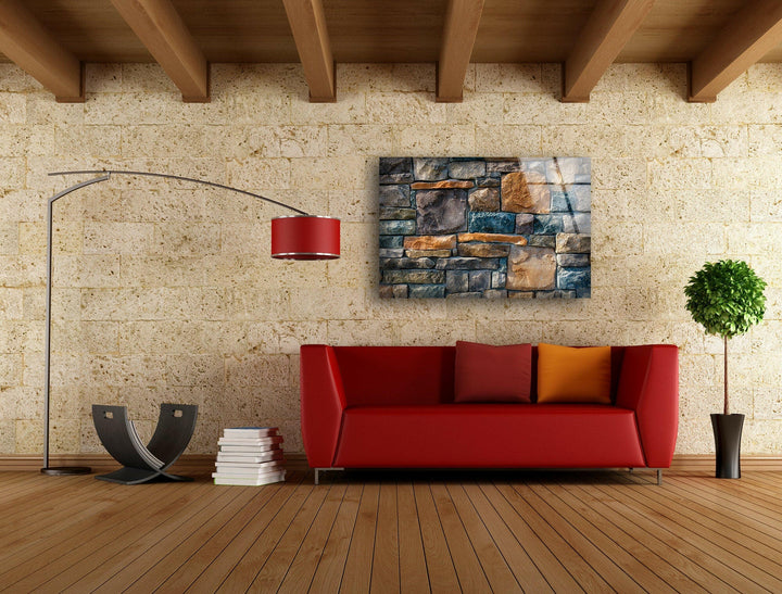 Brick Wall Tile Stunning Abstract Glass Art Paintings