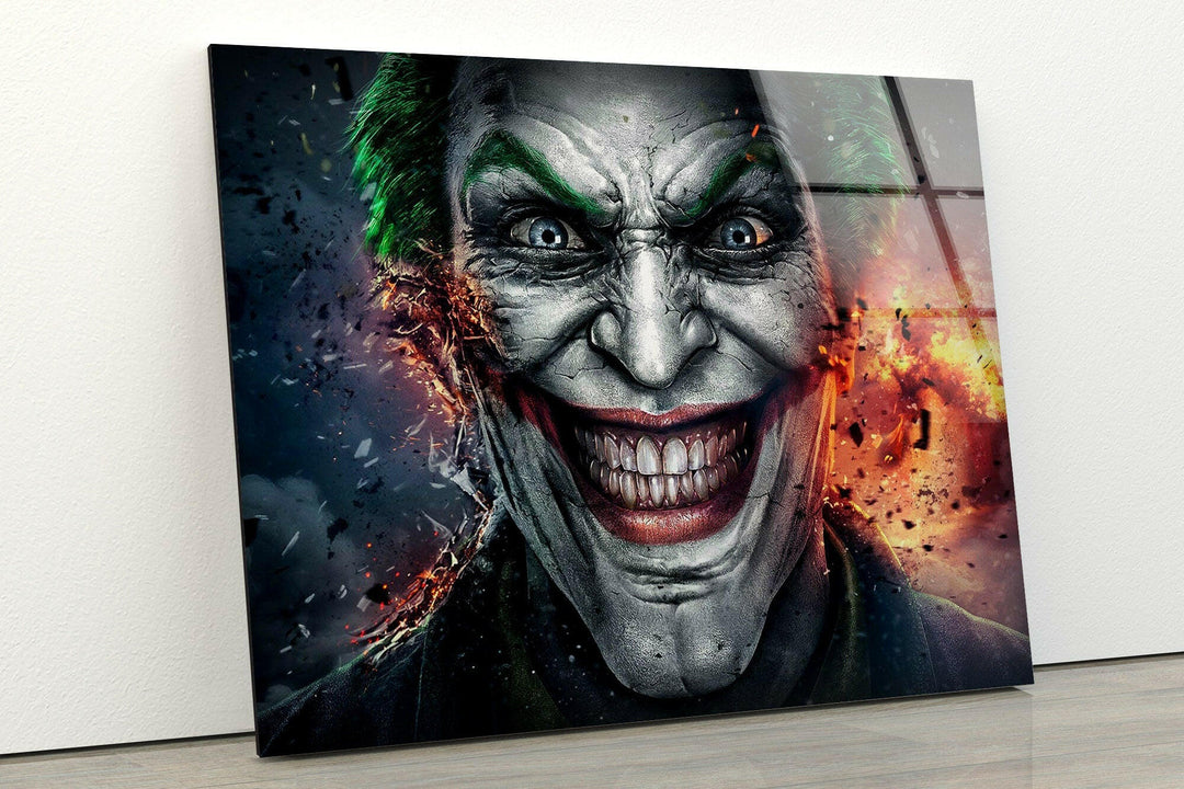 Joker Art Glass Wall Art stained glass wall art, stained glass wall decor
