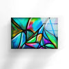 Vivid Stained Art Deco Glass Art for Living Room