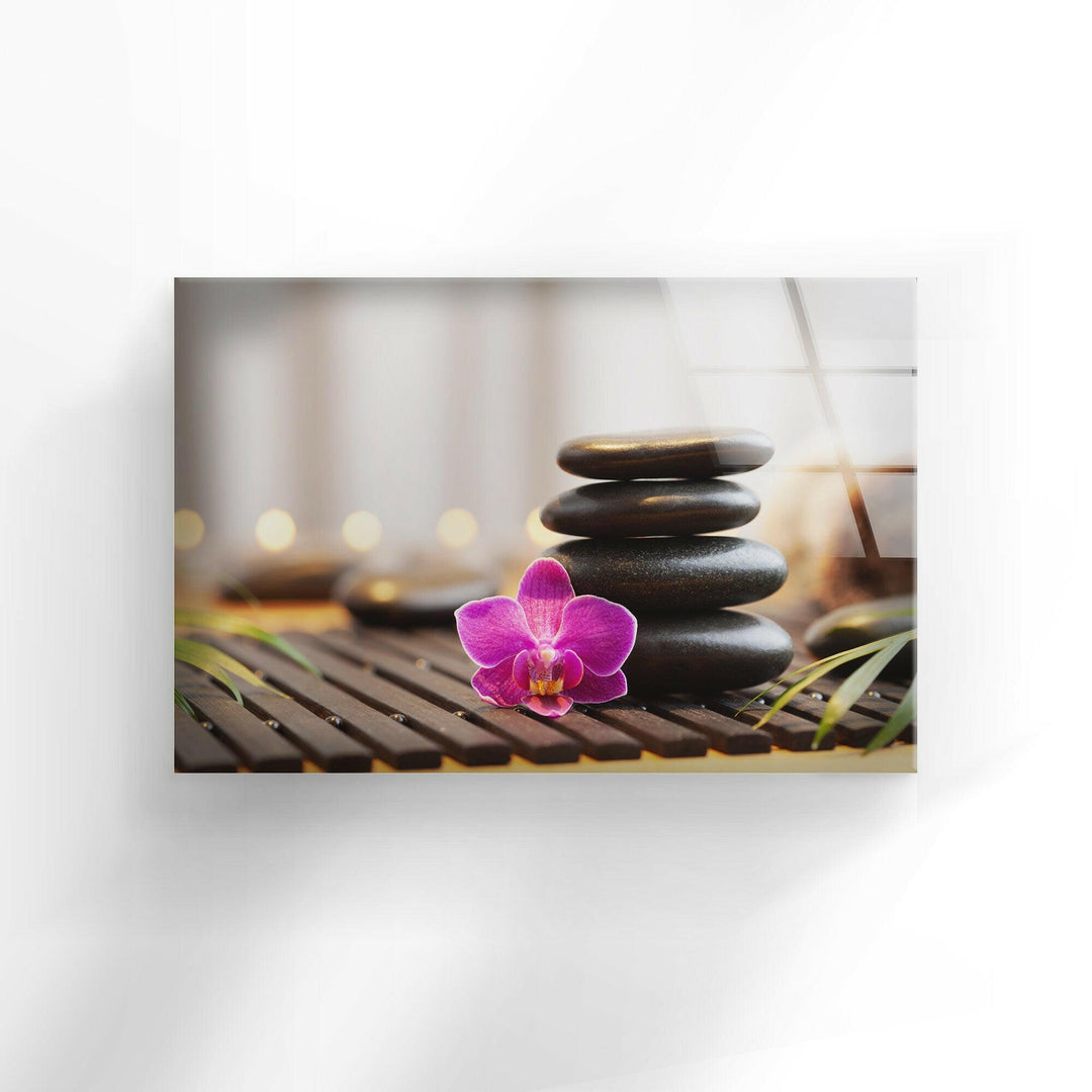 Pink Zen Spa Stones Cool Art Pieces & Glass Art Prints