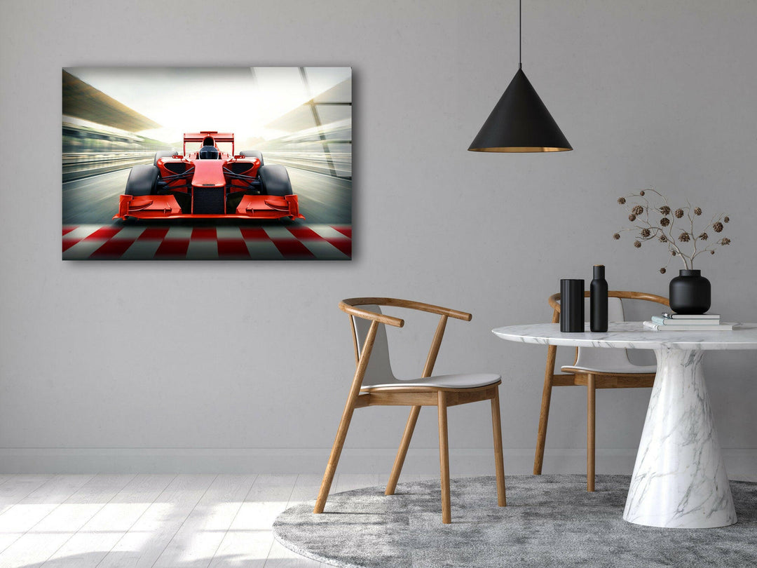 Formula Car Tempered Glass Wall Art - MyPhotoStation