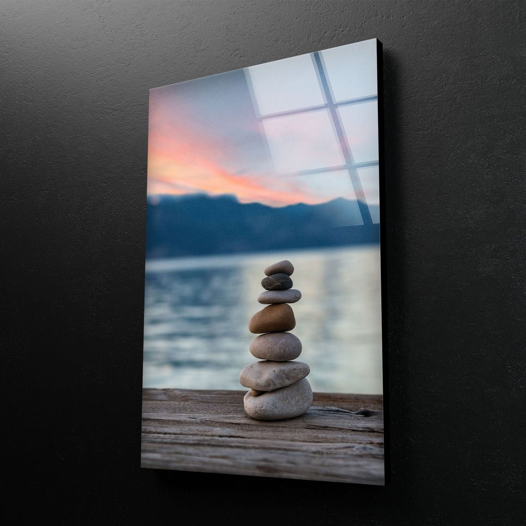 Stack Of Rocks Glass Wall Art large glass photo prints, glass wall photos