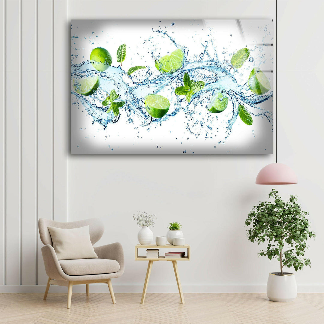 Citrus Fruit Kitchen Glass Wall Art, glass photo prints, glass picture prints