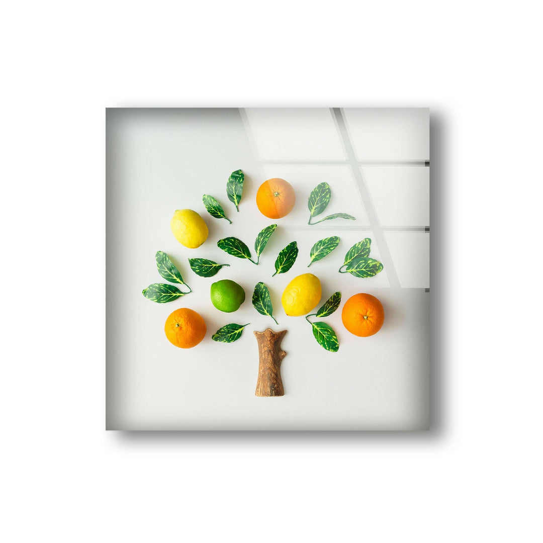 Citrus Fruits Glass Wall Art, art glass wall art, glass wall art pictures