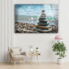 Balanced Stones Tempered Glass Wall Art