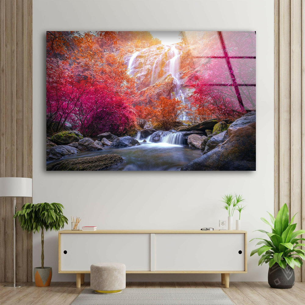 Khlong Lan Glass Wall Art photo print on glass, prints on glass wall art