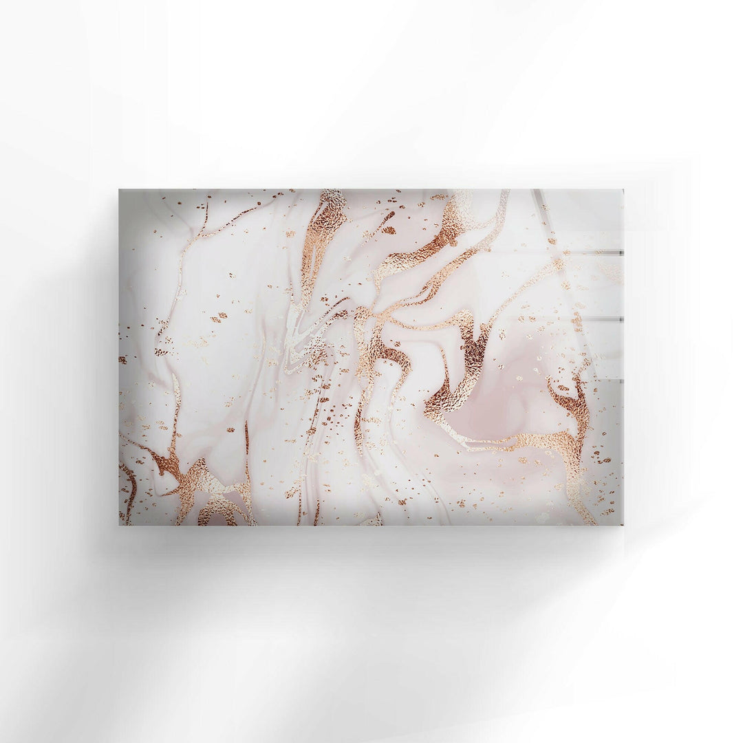 Pink Alcohol ink Abstract Tempered Glass Wall Art - MyPhotoStation