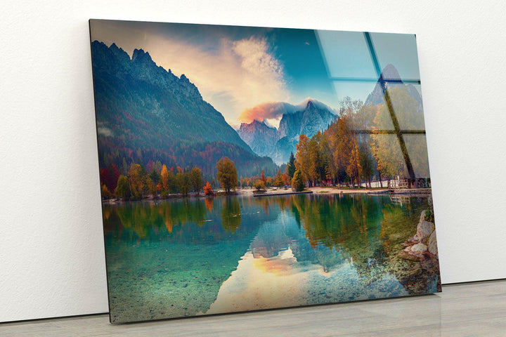 Jasna Lake Landscape Glass Wall Art custom glass photo prints, large glass prints