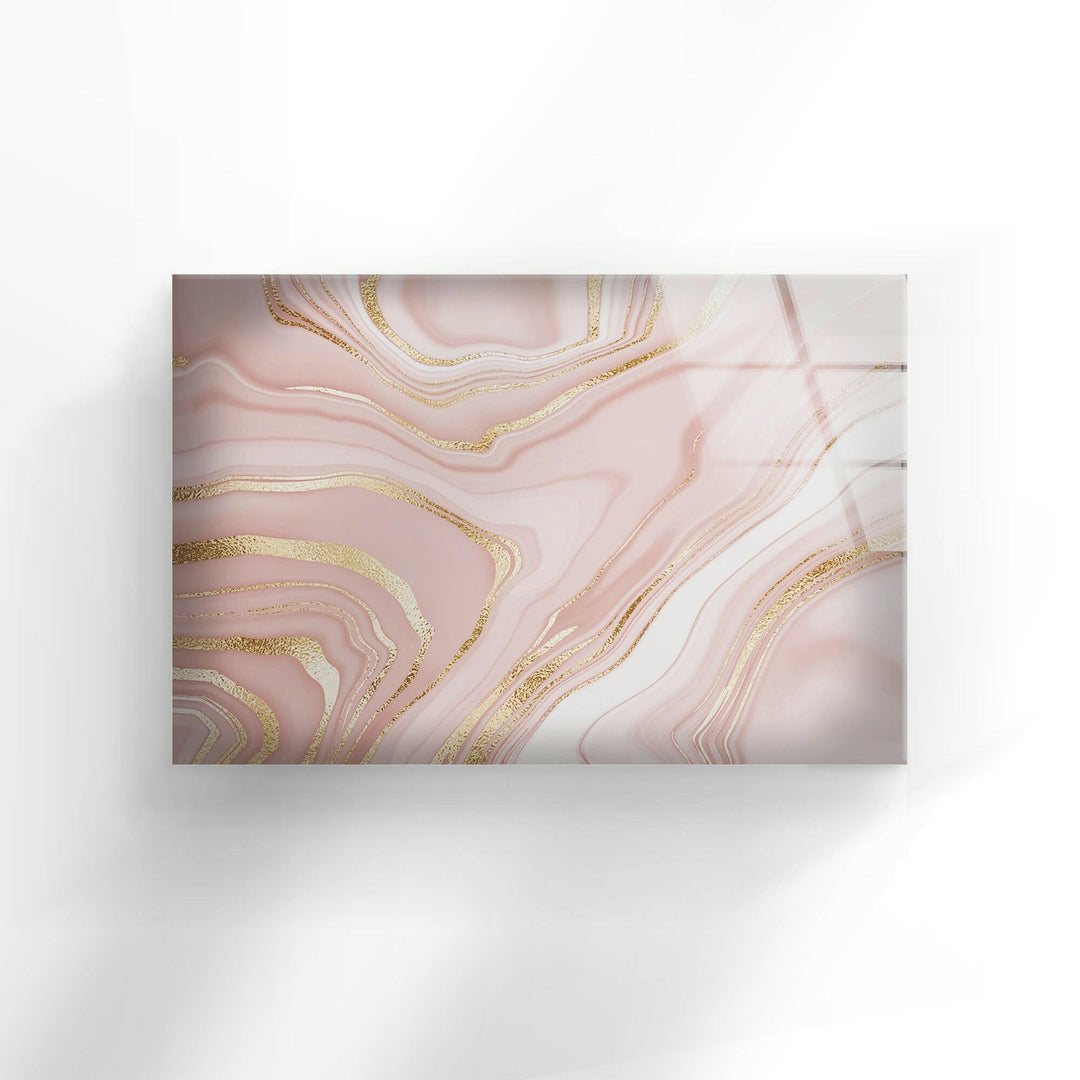 Pink Marble Tempered Glass Wall Art - MyPhotoStation