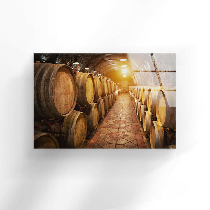 Wine Cellar Glass Wall Art, custom glass photo prints, large glass prints