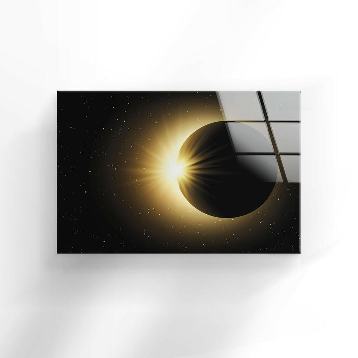 Solar Eclipse Glass Wall Art, glass image printing, glass prints from photos