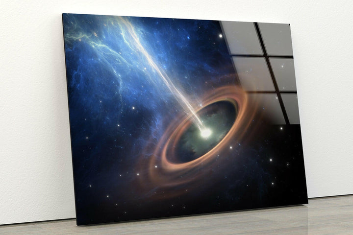 Black Holes Glass Wall Art, custom glass photo prints, large glass prints