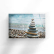 Balanced Stones Tempered Glass Wall Art