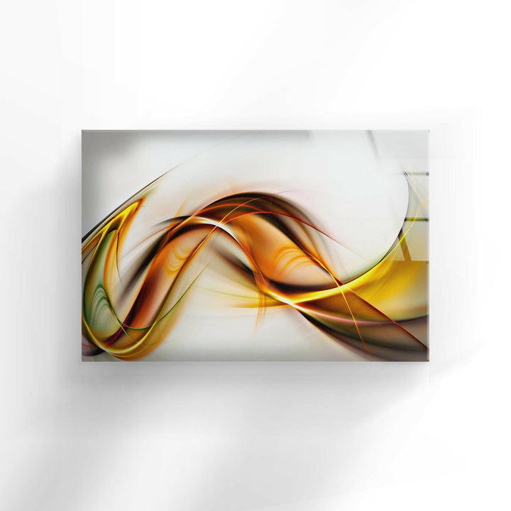 Orange Abstract Tempered Glass Wall Art - MyPhotoStation