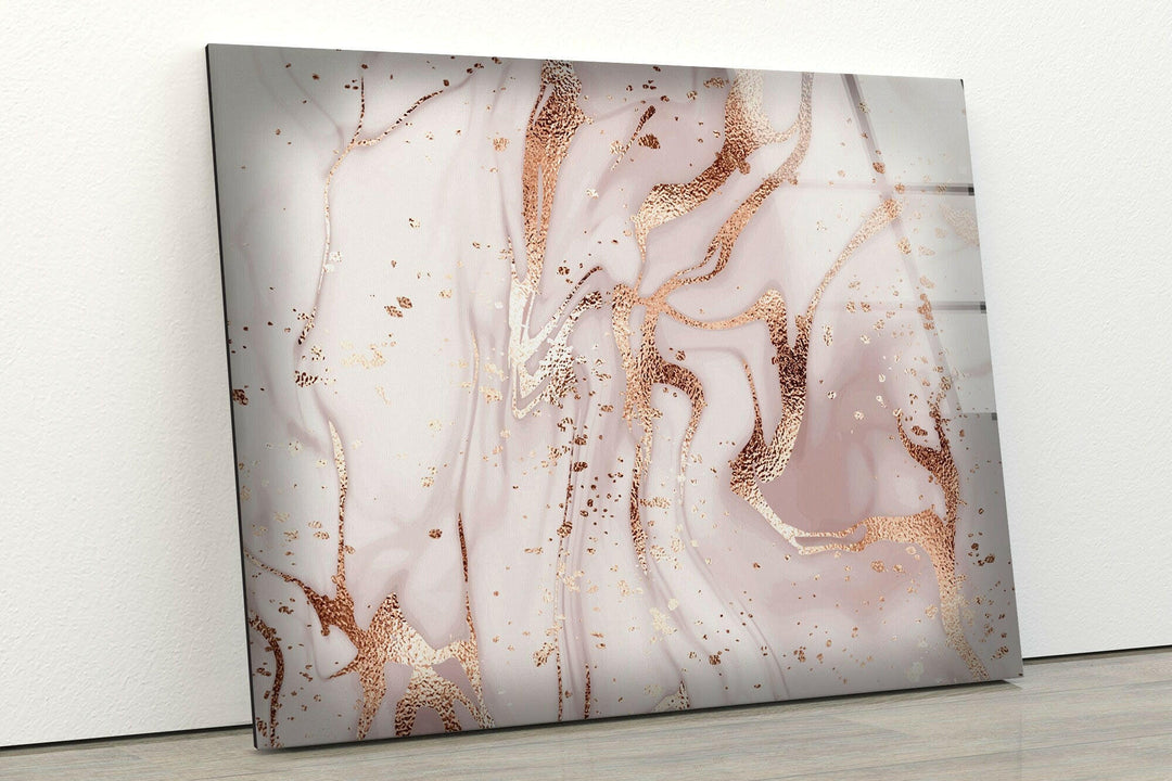 Pink Alcohol ink Abstract Tempered Glass Wall Art - MyPhotoStation