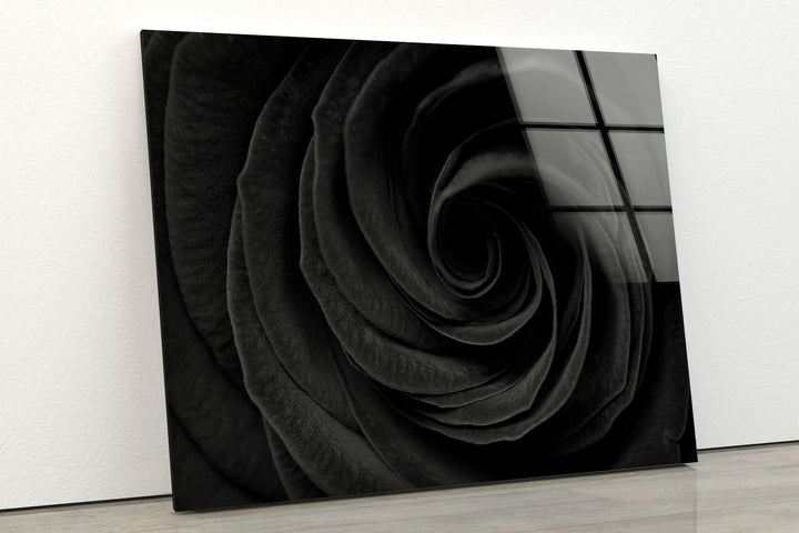 Black Rose Glass Wall Art, art glass wall art, glass wall art pictures