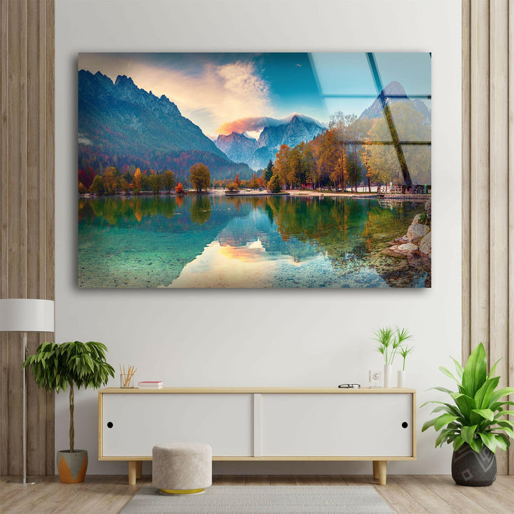 Jasna Lake Landscape Glass Wall Art large glass photo prints, glass wall photos