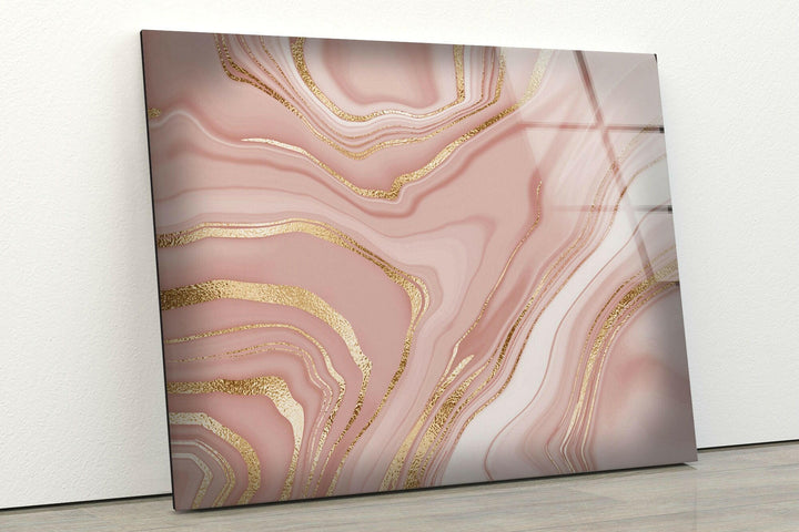 Pink Marble Tempered Glass Wall Art - MyPhotoStation