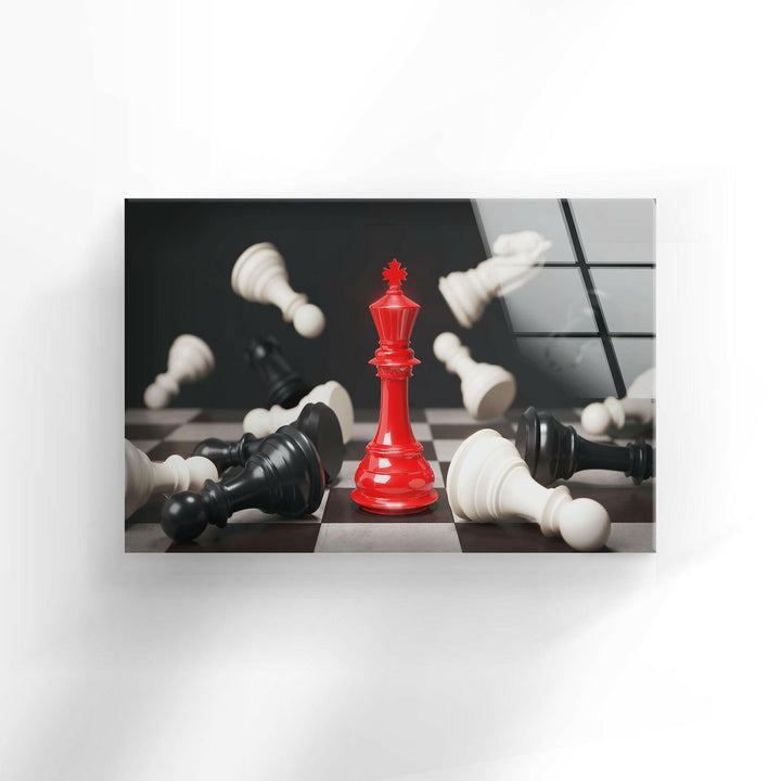 Game of Chess Tempered Glass Wall Art - MyPhotoStation