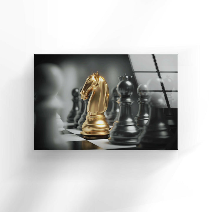 Game of Chess Tempered Glass Wall Art - MyPhotoStation