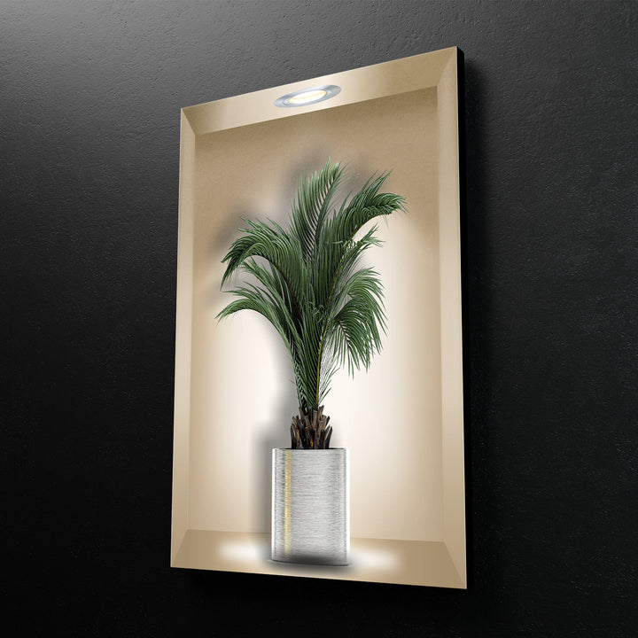 3D Niche Botanical Flower Glass Wall Art, Glass Printing Wall Art, Print photos on glass