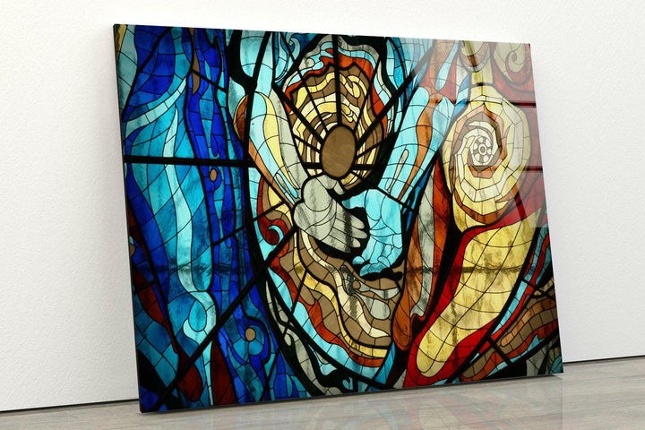 Cosmovitral Toluca Glass Wall Art , glass art painting, glass art for the Wall