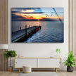 Sea View Tempered Glass Wall Art