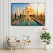 Taj Mahal in India Tempered Glass Wall Art - MyPhotoStation