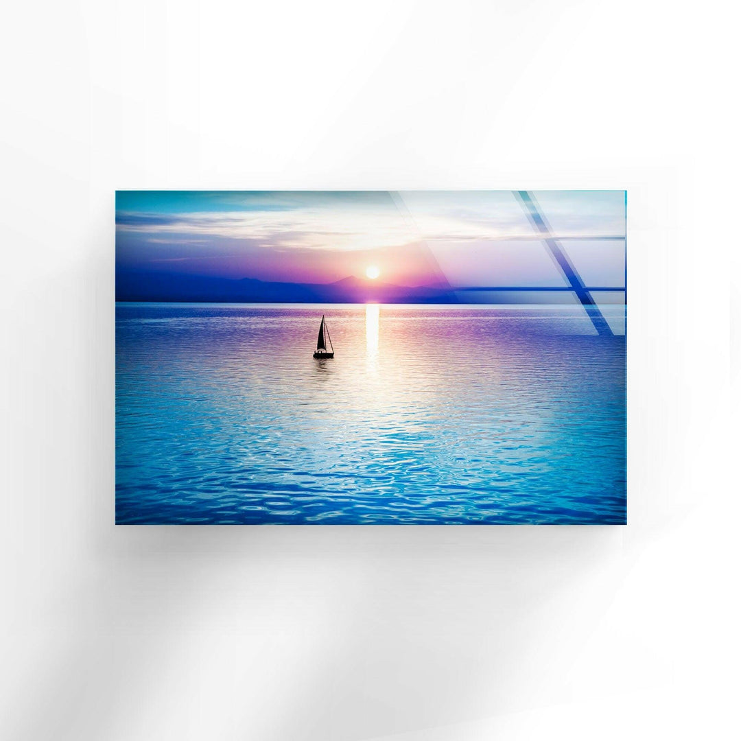 Sailboat Is a Beautiful Sight Glass Wall Art