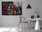 Christ Window Glass Photo Prints for Wall