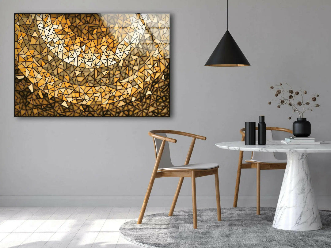 gold mosaic Stained Glass Art & Cool Wall Decor