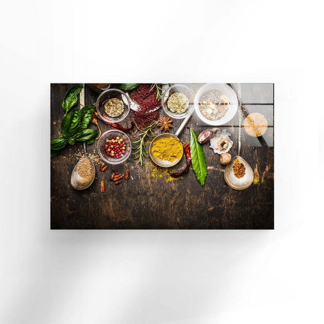 Special Spice Mix Glass Wall Art, custom glass pictures, glass art prints