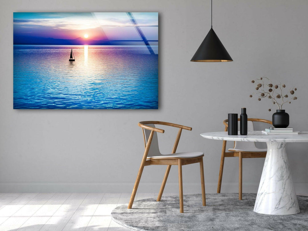 Sailboat Is a Beautiful Sight Glass Wall Art