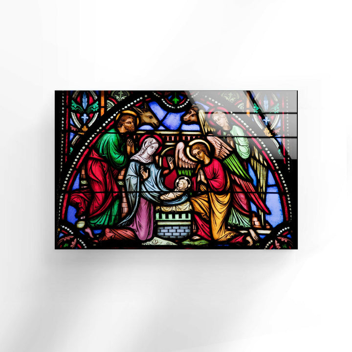 Christ Window Glass Art for the Wall