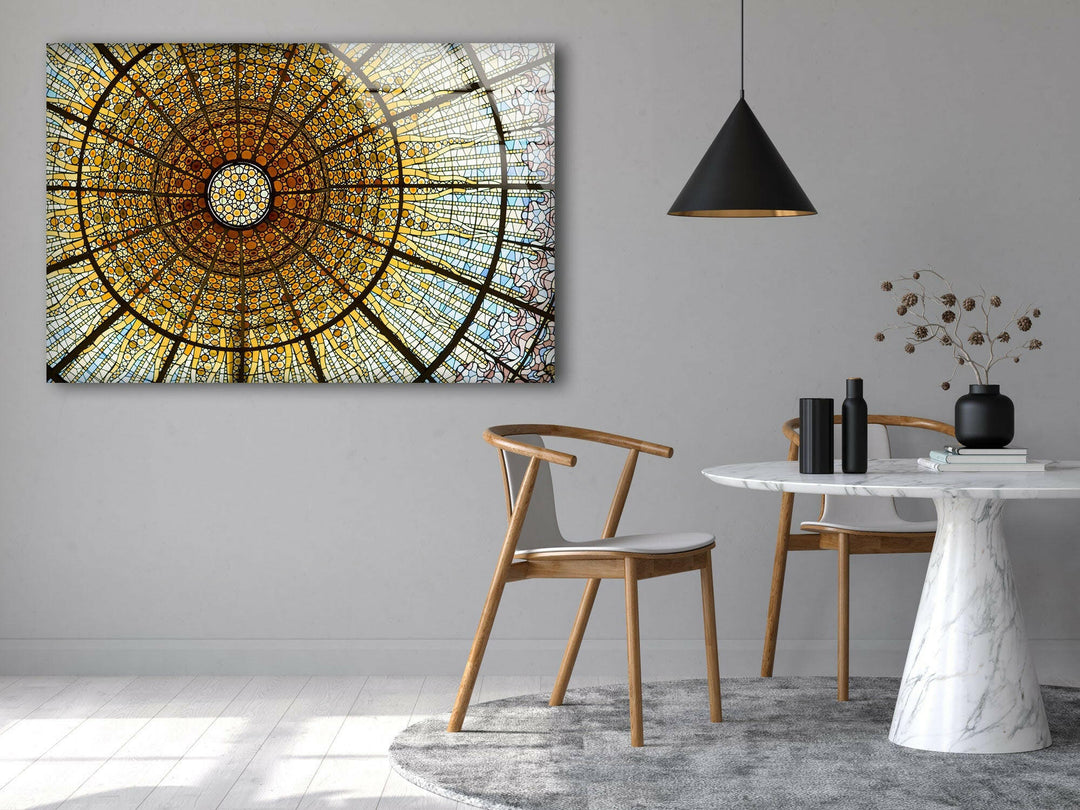 Barcelona Palau de la Musica Glass Wall Art print on glass, glass printed photos