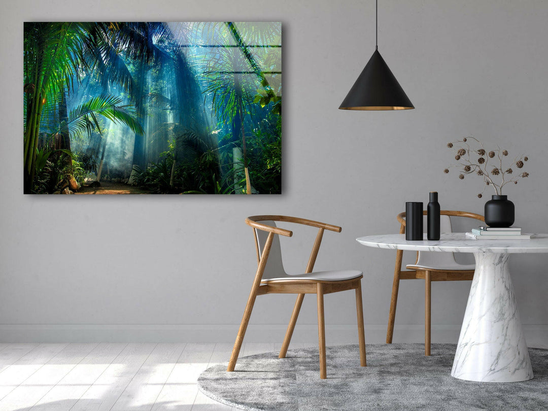 Amazon Rainforest Glass Wall Art glass pictures for Wall, glass prints wall art