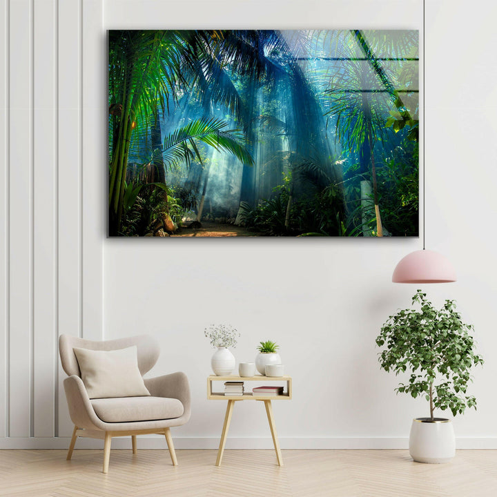 Amazon Rainforest Glass Wall Art Glass Printing Wall Art, Print photos on glass