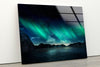 Northern Lights Aurora Borealis Tempered Glass Wall Art