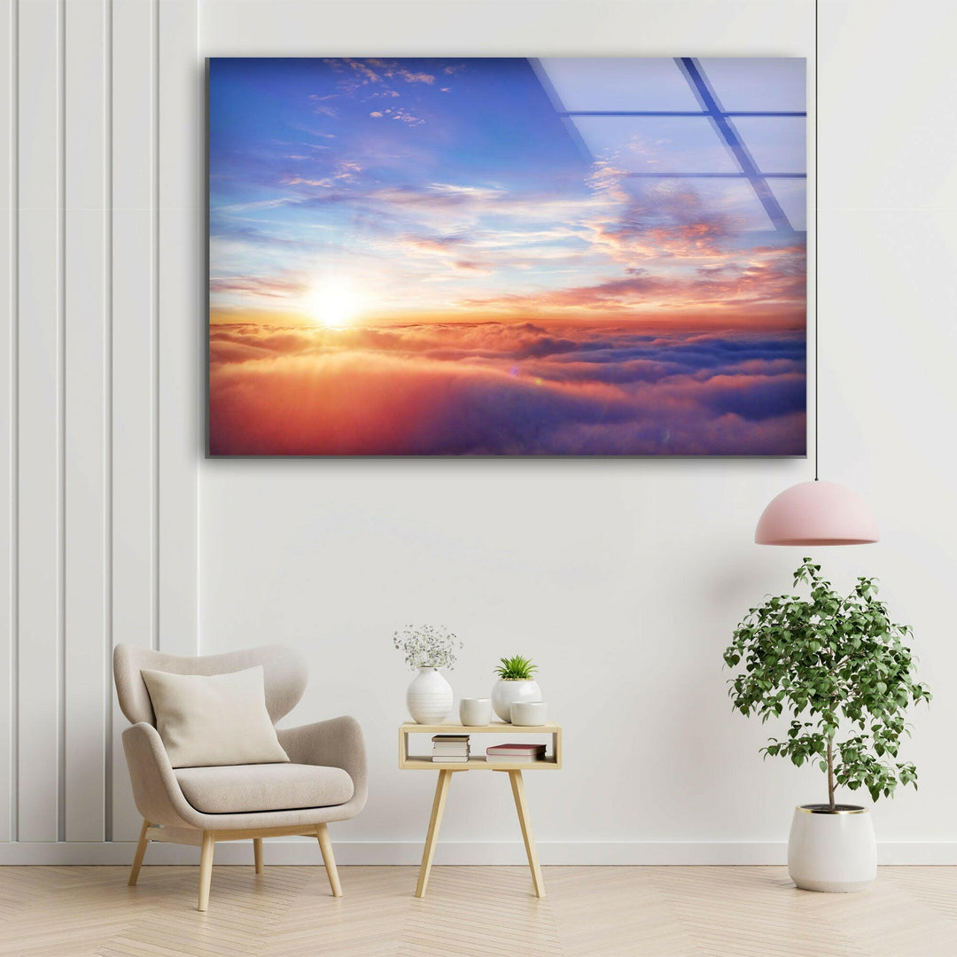 Enchanting Sky Glass Wall Art Glass Printing Wall Art, Print photos on glass