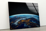 Space Galaxy Tempered Glass Wall Art