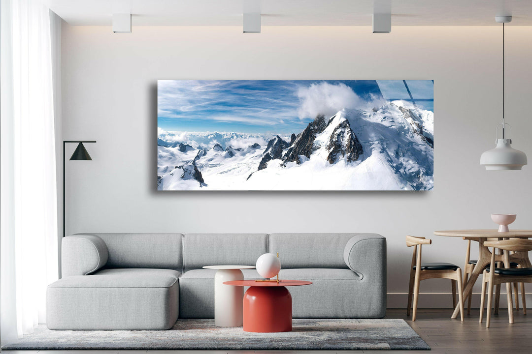 The Summit Of Mountain Glass Wall Art, print on glass, glass printed photos