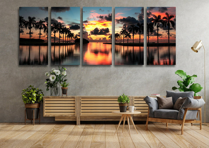 Miami Deering Estate Sunrise Glass Wall Art, glass photo prints, glass picture prints