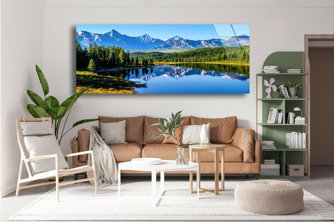 Altai Mountains Landscape Glass Wall Art, Glass Printing Wall Art, Print photos on glass