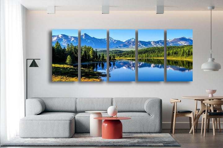 Altai Mountains Landscape Glass Wall Art, glass photo prints, glass picture prints