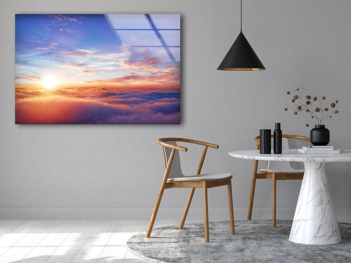 Enchanting Sky Glass Wall Art custom glass pictures, glass art prints