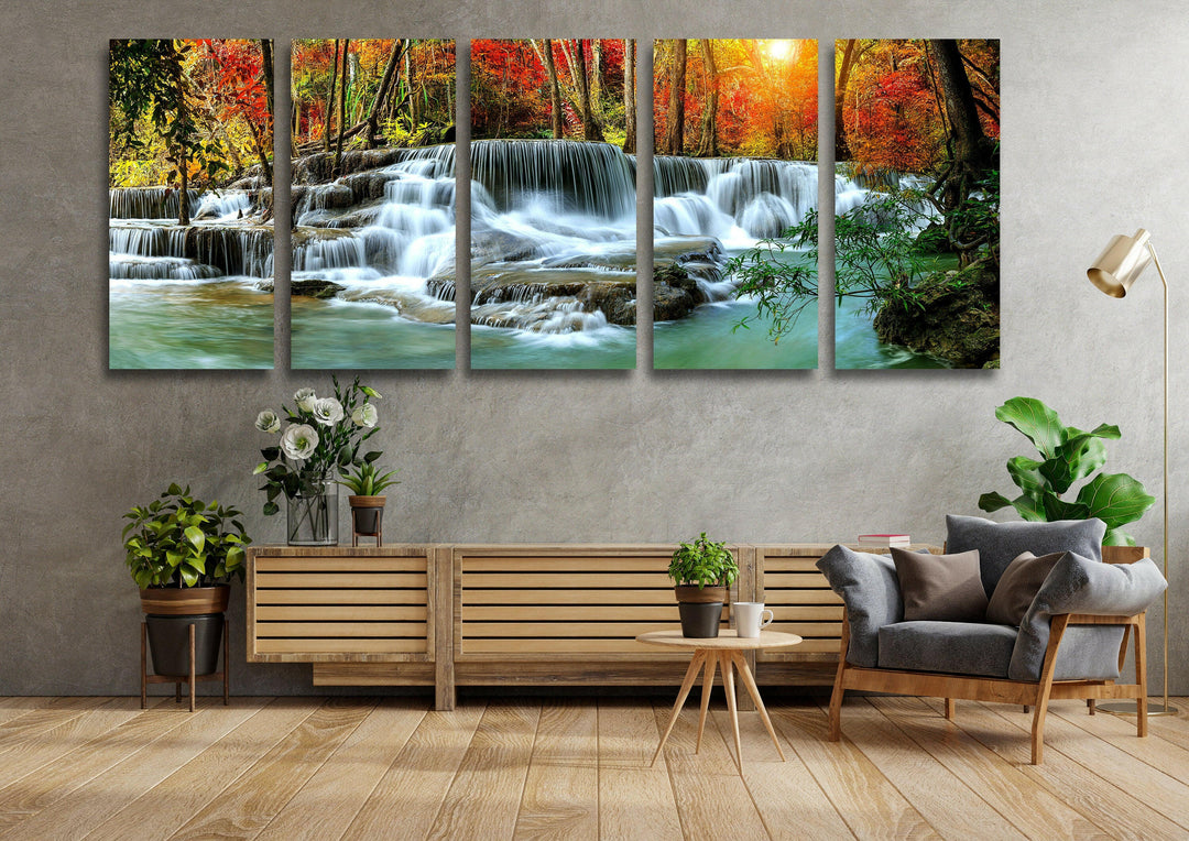 Nature Landscape Glass Wall Art, large glass photo prints, glass wall photos