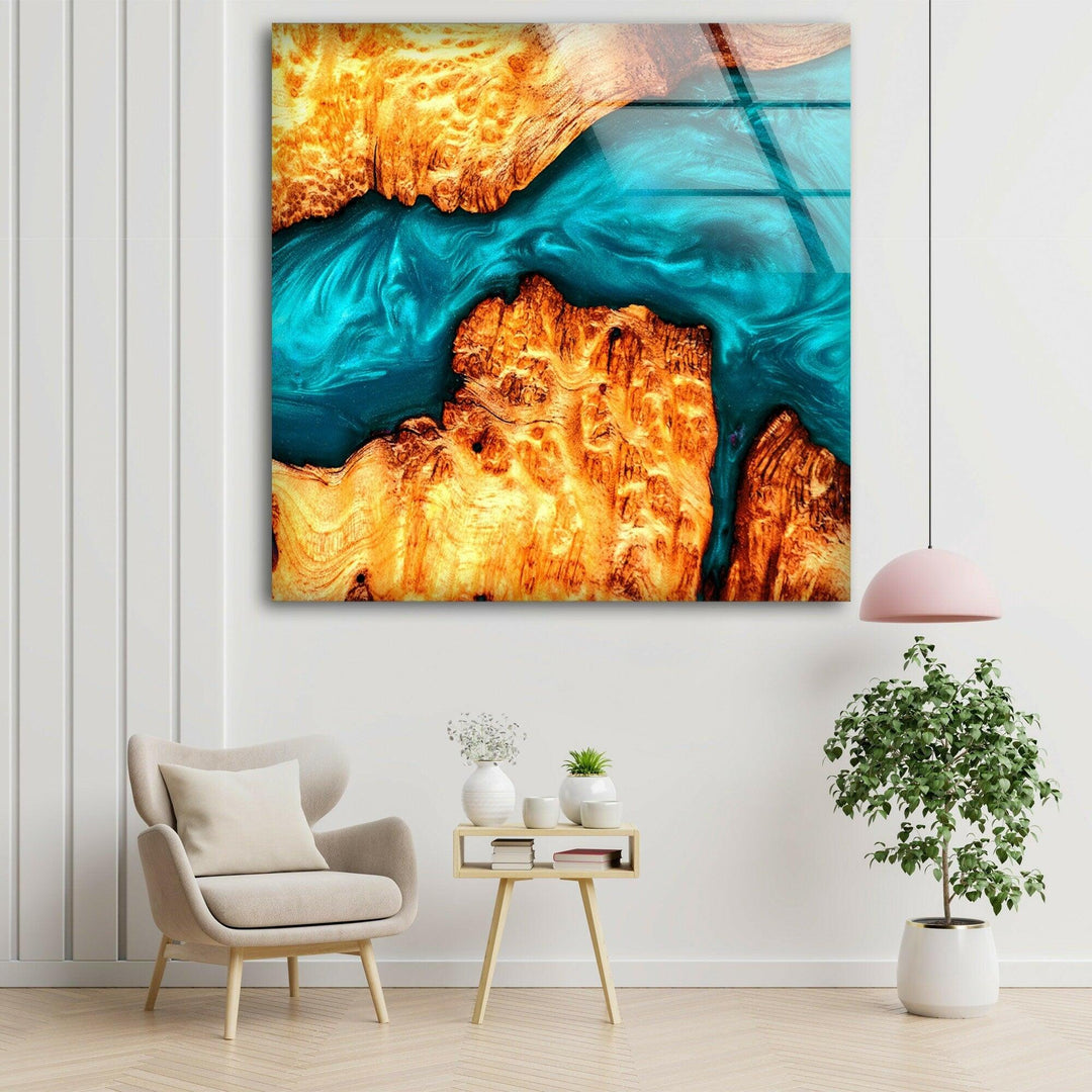 Epoxy Wall Decor Abstract Glass Wall Art large glass photo prints, glass wall photos
